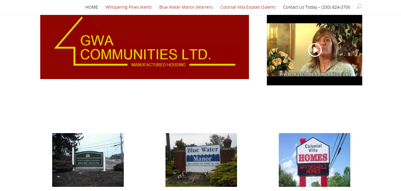 GWA Communities Ltd. – North East Ohio – Real Estate: Mobile Community Home Development and Management