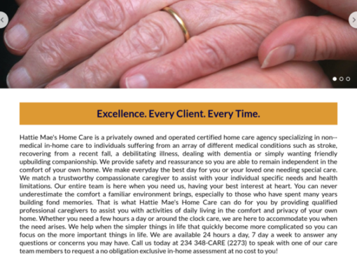 Hattie Mae’s Home Care Agency LLC – Warren, Ohio – Healthcare: Service Provider